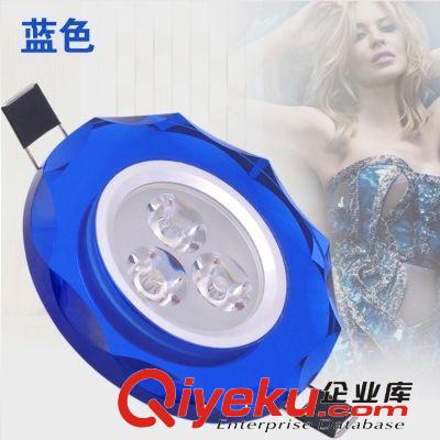 LED天花射燈 批發(fā) LED水晶天花燈 LED射燈3W 家裝客廳臥室吊頂LED燈 gd筒燈