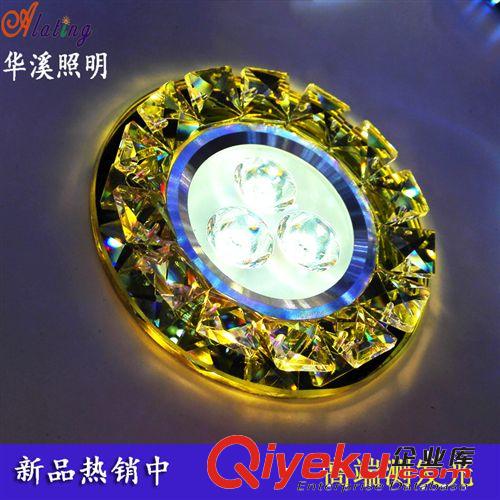 LED水晶天花燈 批發 LED水晶天花燈 LED射燈3W 家裝客廳臥室吊頂LED燈 gd筒燈