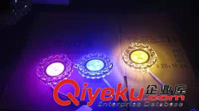 LED水晶天花燈 3Wled天花燈 LED水晶天花燈 LED水晶筒燈 gd側發(fā)光家裝工程批發(fā)原始圖片3