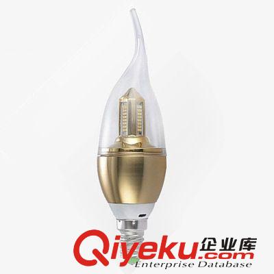 LED燈泡 批發(fā) 4W LED尖泡拉尾 玉米寶塔小螺口 3014 蠟燭燈專用燈原始圖片3