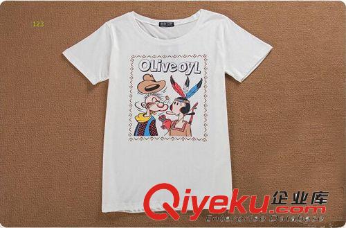 阿里客戶加工定做樣品 【淘工廠-貼牌加工】精梳奧戴爾純棉短袖韓版女t恤國際代工品質(zhì)原始圖片2