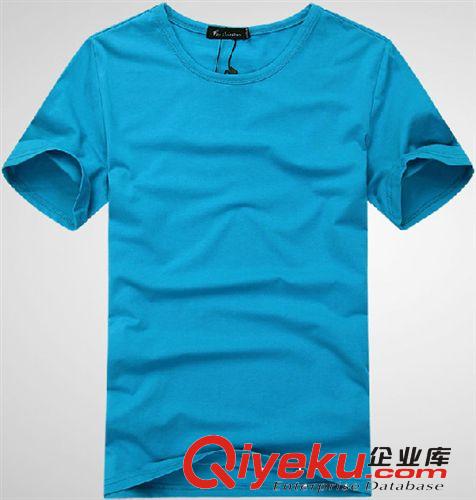 阿里客戶加工定做樣品 夏裝新款純色圓領短袖t恤半袖萊卡棉純色打底衫