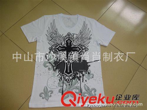 男式圓領(lǐng)&POLO衫 廠家定做男士T恤 外貿(mào)圓領(lǐng)短袖 貼牌代理生產(chǎn) 防縮水抗起球gdT原始圖片3