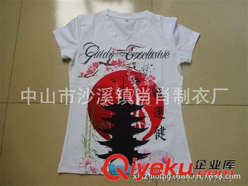 女式圓領(lǐng)&POLO衫 供應(yīng)外貿(mào)女式圓領(lǐng)T恤 印花T恤 加大大碼純棉圓領(lǐng)T 承接外貿(mào)訂單原始圖片2