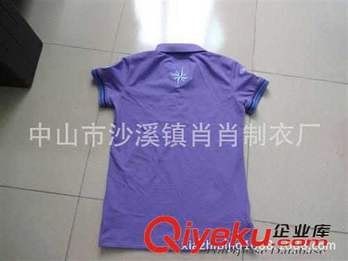 女式圓領(lǐng)&POLO衫 供應(yīng)外貿(mào)女式休閑運動polo衫 刺繡純棉珠地polo衫 短袖polo