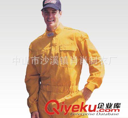 工作服&制服 供應(yīng)外貿(mào)全工藝斜純棉連體工作服 防水防寒工作服  工廠服工作服原始圖片2