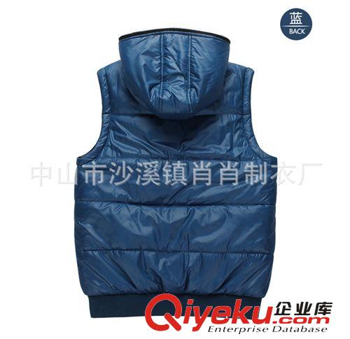 馬甲&背心 供應(yīng)各類雙面外套加厚馬甲 連帽洗水棉加厚馬甲 承接外貿(mào)訂單原始圖片2