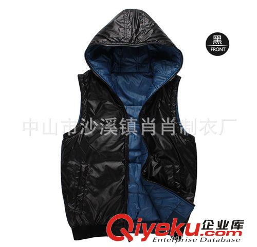 馬甲&背心 供應(yīng)各類雙面外套加厚馬甲 連帽洗水棉加厚馬甲 承接外貿(mào)訂單原始圖片3