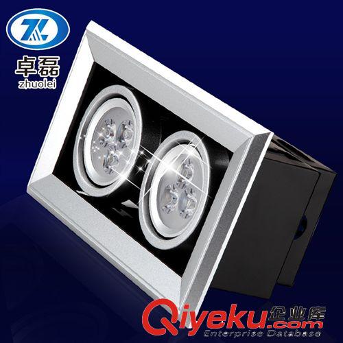 商業(yè)照明 卓磊 led斗膽燈 單頭雙頭三頭射燈3w5w7w9w12w 豆膽燈 格柵天花燈原始圖片2