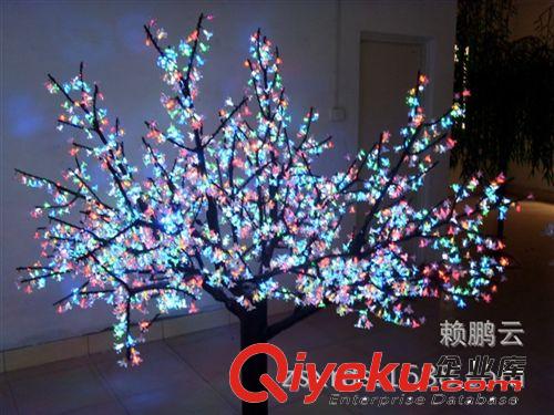 LED七彩樹燈 廠家直銷 七彩樹燈盆景 仿真盆景樹 家居裝飾盆景 迎春花盆景原始圖片2