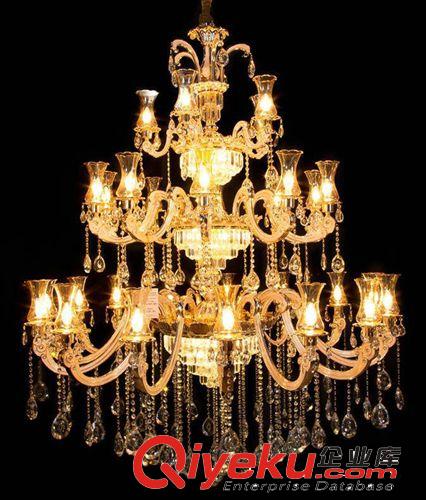 精品推薦 批發供應 48頭歐式奢華客廳燈 新款別墅蠟燭吊燈 D9276
