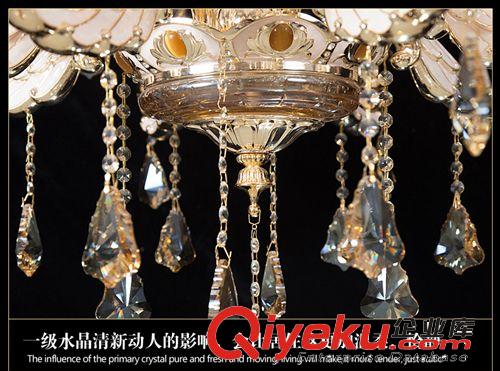 更多產品 品牌批發創意蠟燭水晶吊燈歐式 簡約客廳吊燈飾餐廳臥室書房燈具