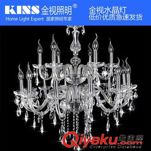 大型吊燈 KINS/金視照明6頭經典蠟燭燈送光源廠家直銷酒店大堂客廳裝飾燈具