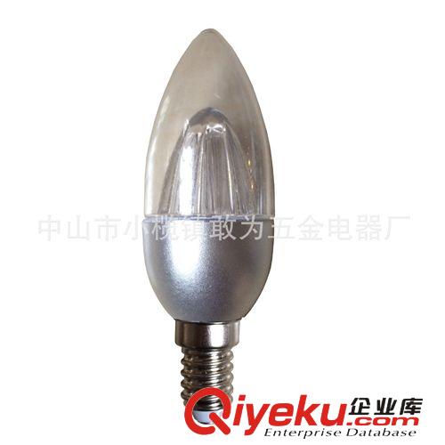 LED球泡 LED BLUBS 廠家直供 水晶燈專用金色透明led蠟燭燈泡 金色透明蠟尾LED燈泡