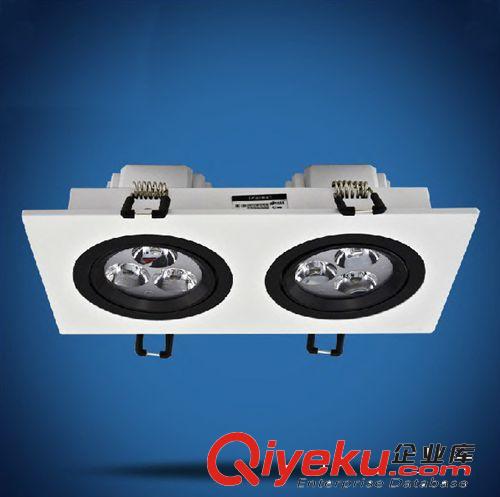 LED天花燈 LED CEILLING LAMPS LED雙頭射燈 超亮6W天花燈 格柵燈斗膽燈豆膽燈
