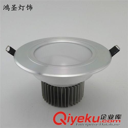 A系列貼片、大功率筒燈 鴻圣廠家直銷LED8寸筒燈外殼套件 30W筒燈 防霧防眩光全白鋁壓鑄