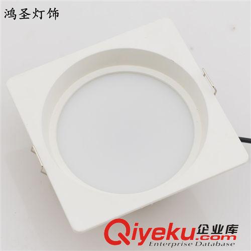 A系列貼片、大功率筒燈 廠家供貨2014新款LED5寸方形壓鑄筒燈外殼套件 15W筒燈原始圖片2