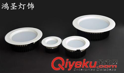 B系列COB筒燈 LED8寸COB筒燈外殼套件 20W天花筒燈外殼 大量庫存 銷量{dy}