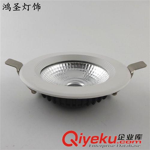 B系列COB筒燈 廠家熱銷天花燈外殼 5寸COB壓鑄筒燈外殼套件 15W COB條型散熱器