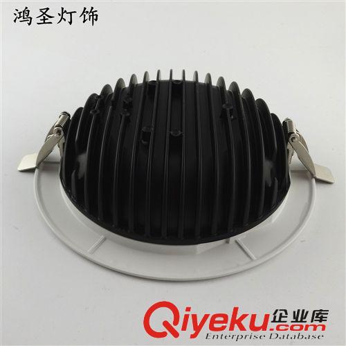 B系列COB筒燈 廠家熱銷天花燈外殼 5寸COB壓鑄筒燈外殼套件 15W COB條型散熱器原始圖片2