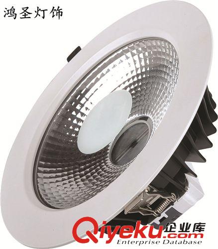 B系列COB筒燈 5寸方形集成COB筒燈外殼套件 廠家直銷鴻圣LED壓鑄筒燈{dj0}tg