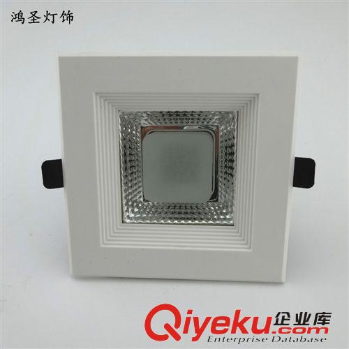 B系列COB筒燈 廠家直銷集成COB 筒燈外殼 4寸方形LED筒燈壓鑄外殼套件原始圖片2