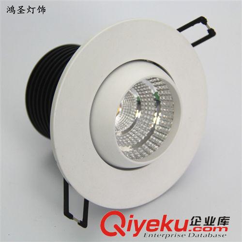 S系列COB酒店工程天花燈 廠家直銷 鴻圣專利產(chǎn)品 商業(yè)照明 360度調(diào)角度COB筒燈外殼套件