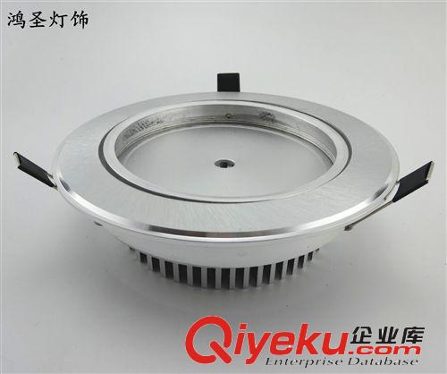 S系列COB酒店工程天花燈 廠家直銷LED 大功率15W刀片式型材散熱器掃紋天花射燈外殼套件原始圖片2
