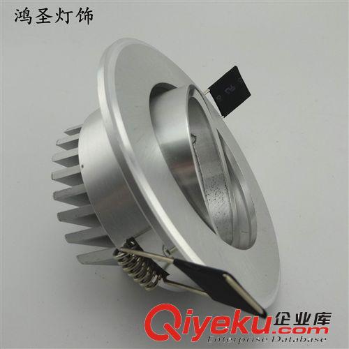 S系列COB酒店工程天花燈 廠家直銷LED 大功率15W刀片式型材散熱器掃紋天花射燈外殼套件