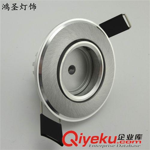 S系列COB酒店工程天花燈 鴻圣4W車鋁掃紋天花燈射燈外殼套件 高性能刀片型材散熱器