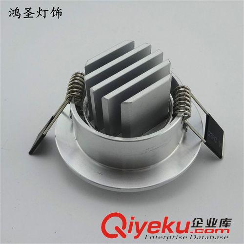 S系列COB酒店工程天花燈 中山廠家直銷(xiāo) 小3W刀片型材車(chē)鋁天花射燈外殼套件 量大重憂原始圖片2