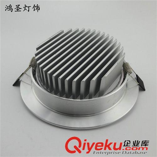 S系列COB酒店工程天花燈 廠家直銷12W天花射燈外殼套件 gd工程用刀片式型材新型散熱器原始圖片2
