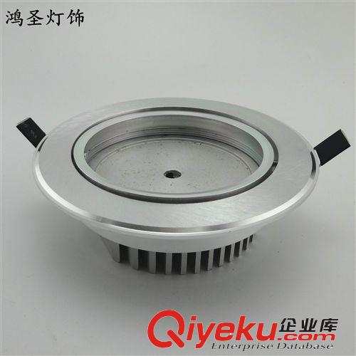 S系列COB酒店工程天花燈 廠家直銷12W天花射燈外殼套件 gd工程用刀片式型材新型散熱器原始圖片3