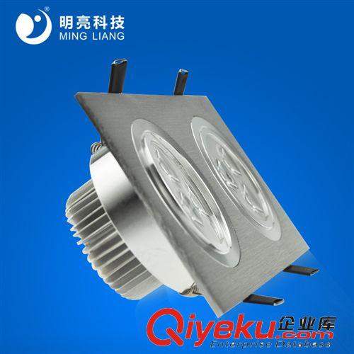 LED天花射燈 雙頭方型LED天花射燈LED天花燈6W裝修店用方型LED天花燈保用五年原始圖片2