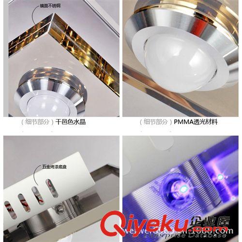 燈具類型 現(xiàn)代led水晶燈 不銹鋼LED水晶過道燈 玄關(guān)燈飾 led水晶吸頂燈批發(fā)原始圖片2