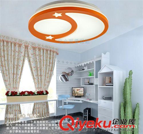 燈具類型 兒童燈具兒童房燈臥室燈星星月亮LED吸頂燈24W卡通燈飾燈具批發(fā)原始圖片2