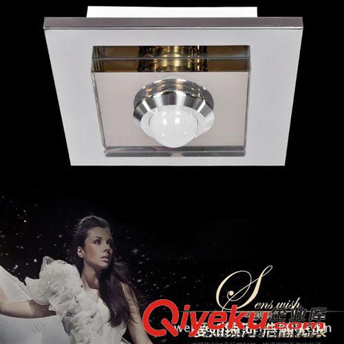 吸頂燈系列 簡約現(xiàn)代led過道燈方形吸頂燈走廊門廳玄關(guān)燈具批發(fā)中山水晶燈飾
