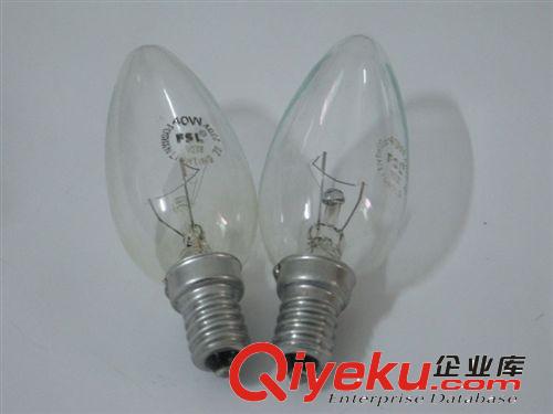 光源/配件 zgcm商標(biāo)FSL佛山照明 暖光源 燈泡 E14螺口40W -60尖泡可混批原始圖片3