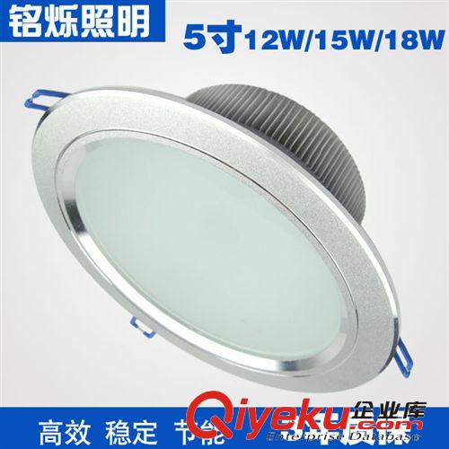 LED筒燈 廠家直銷5寸LED筒燈12W 15W 18W LED天花燈 {gx}LED家居照明燈