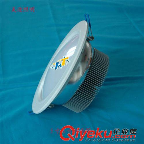 LED車鋁筒燈 4寸 大功率 9*1W 筒燈外殼配件 led白色筒燈組裝配件原始圖片2