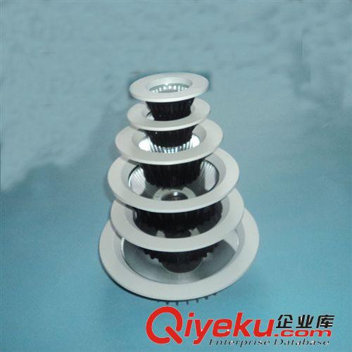 LED壓鑄筒燈 深圳廠家 直銷COB筒燈外殼　10W　４寸 暗裝筒燈外殼或成品原始圖片3