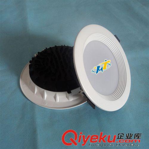 LED壓鑄筒燈 LED壓鑄噴白貼片筒燈外殼套件4寸9W/12W原始圖片2