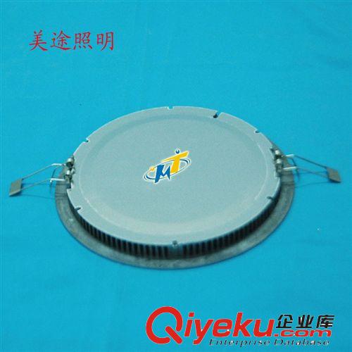 LED面板燈/平板燈 廠家直銷￠180mm面板燈 LED平板燈外殼 12/W側發光筒燈超薄筒燈原始圖片3
