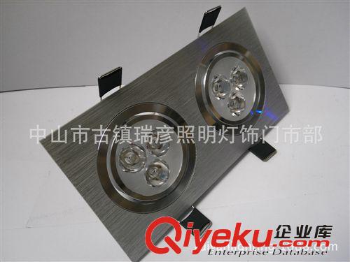 瑞彥LED天花燈 led燈 led單 雙 三頭 led射燈 天花燈 2x3w射燈原始圖片2