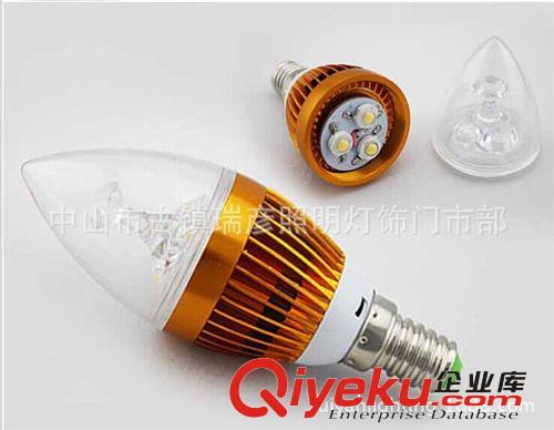 LED蠟燭燈 led水晶燈光源 led蠟燭燈 lede14尖泡 LED燈 廣州古鎮(zhèn)廠家直銷