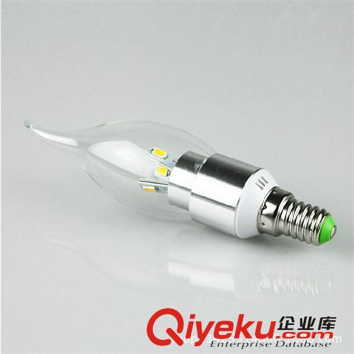 LED蠟燭燈 LED蠟燭燈泡 尖泡 3W5W E14/E27拉尾泡 水晶燈泡 5730高亮110V