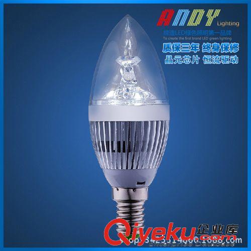 LED蠟燭燈 LED蠟燭燈泡 尖泡 3W5W e14/e27拉尾泡 水晶燈泡 5730高亮110V