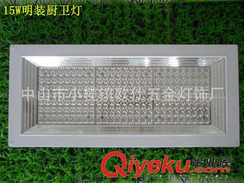 廚衛(wèi)燈 質(zhì)保三年 16W大功率水珠廚衛(wèi)燈  明裝  廠家直銷