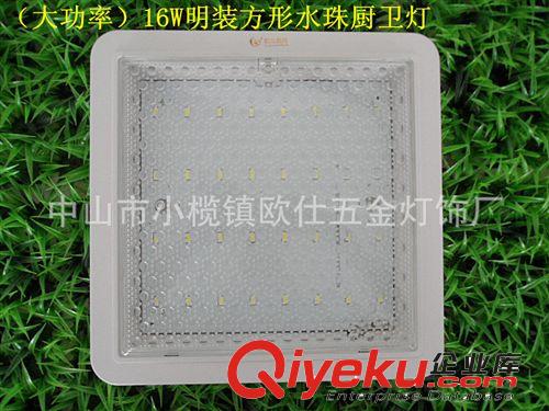 廚衛(wèi)燈 質保三年 led12W廚衛(wèi)燈 暗裝明裝奶白磨砂透明色 廠家直銷