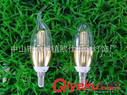 拉尾泡 質(zhì)保兩年 3WE14螺口led尖泡  拉尾泡  蠟燭燈  廠家直銷